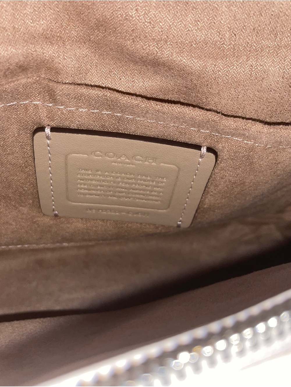 COACH Quilted Klare Crossbody with Silver Chain - Picture 7 of 9